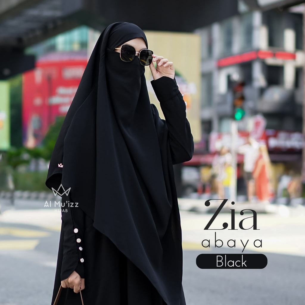 Hijab Almuizz - Zia French Khimar Nonped Hijab Instan Syari