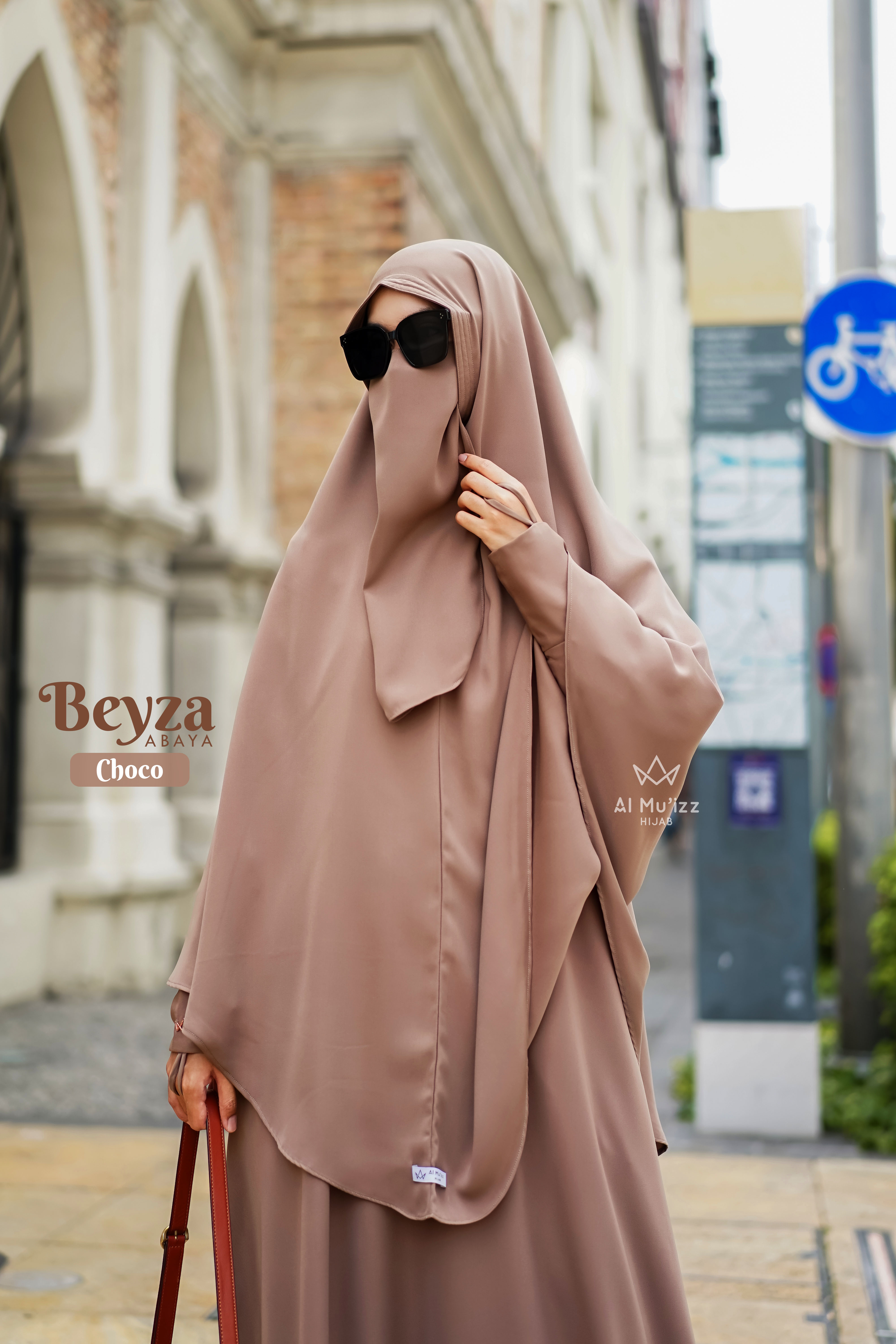 Hijab Almuizz - Beyza French Khimar Nonped Hijab Instan Syari