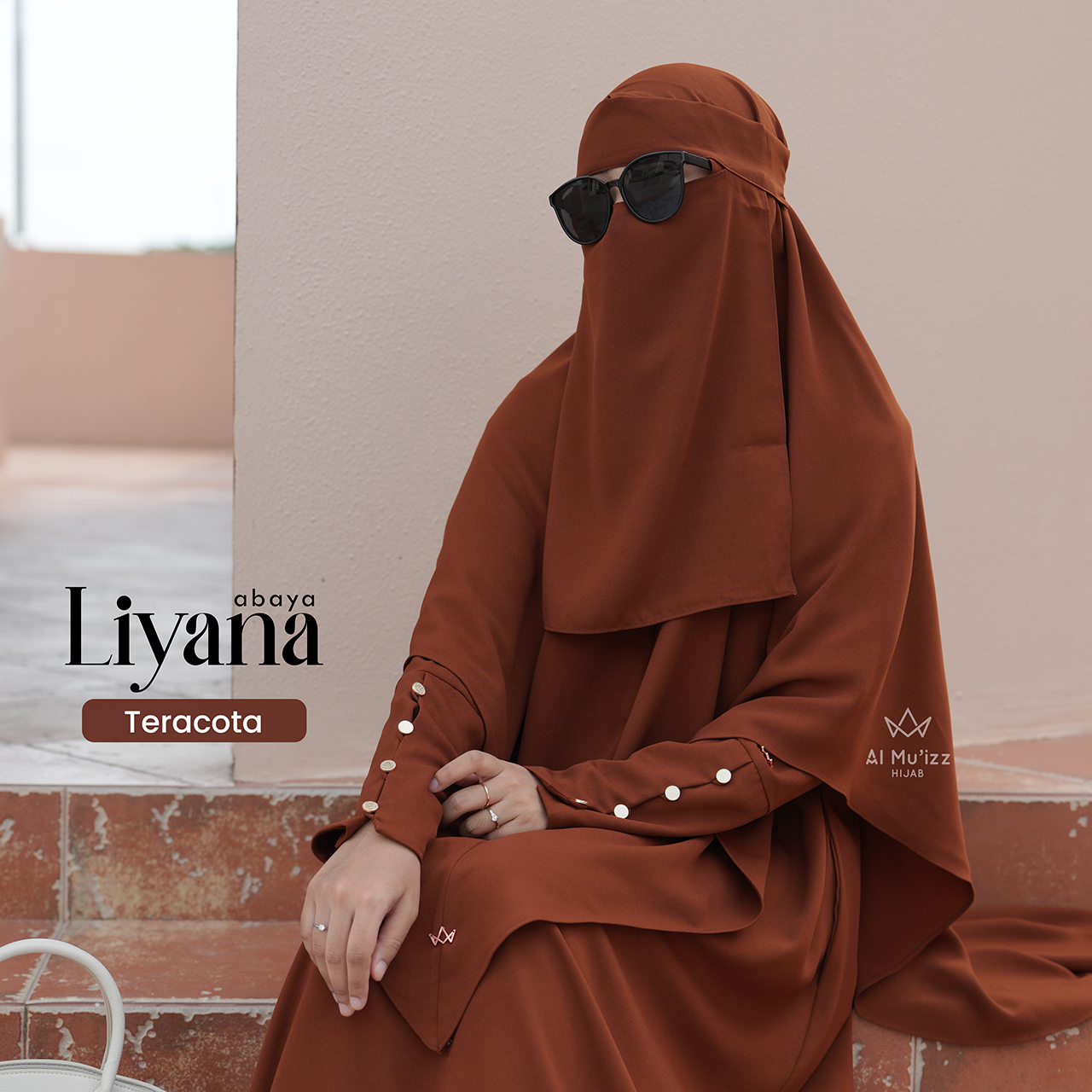 Hijab Almuizz - Liyana French Khimar Nonped  Free Cadar (Khimar Only)