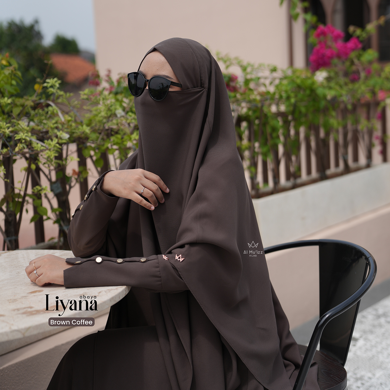 Hijab Almuizz - Liyana French Khimar Nonped  Free Cadar (Khimar Only)