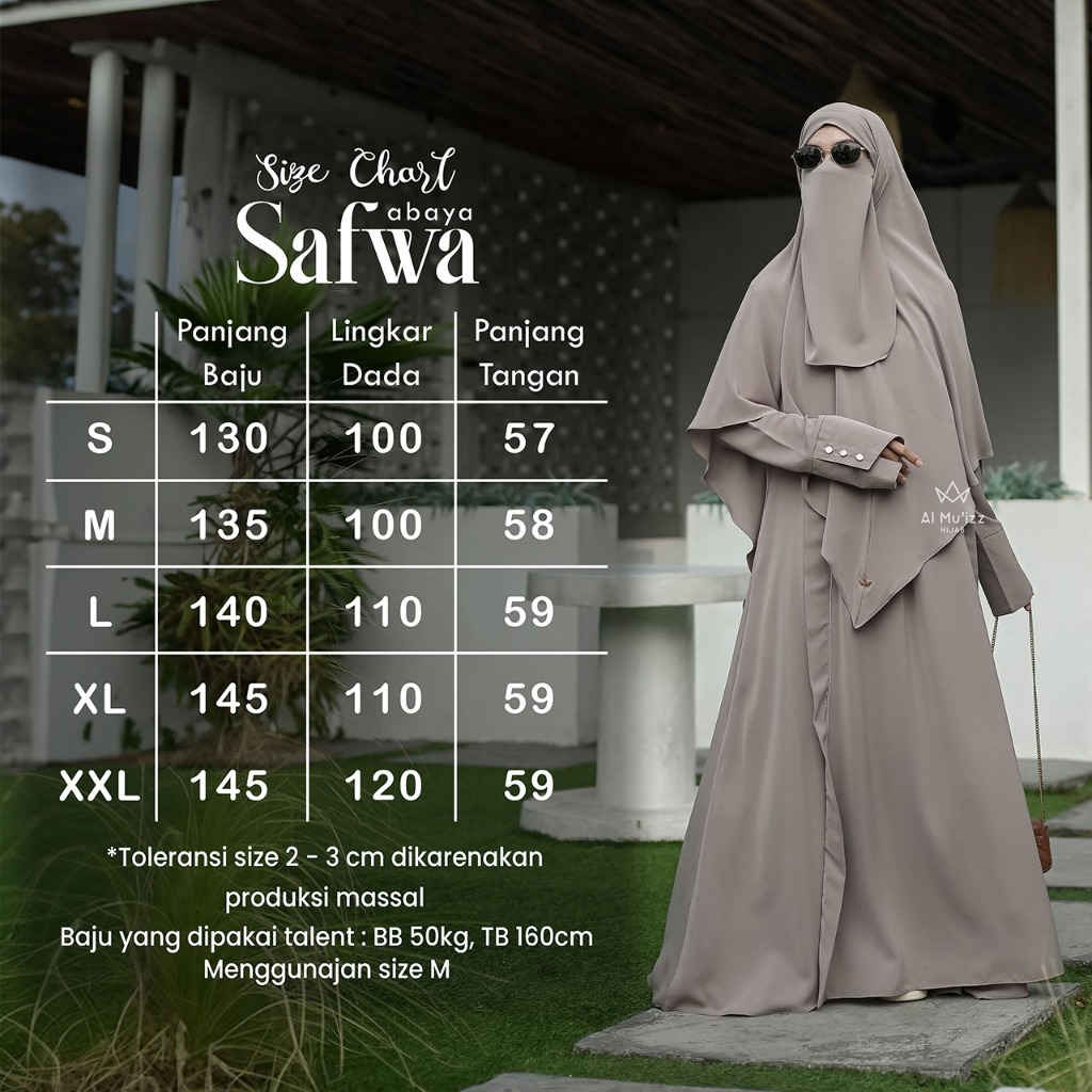 Hijab Almuizz - Safwa Abaya Only