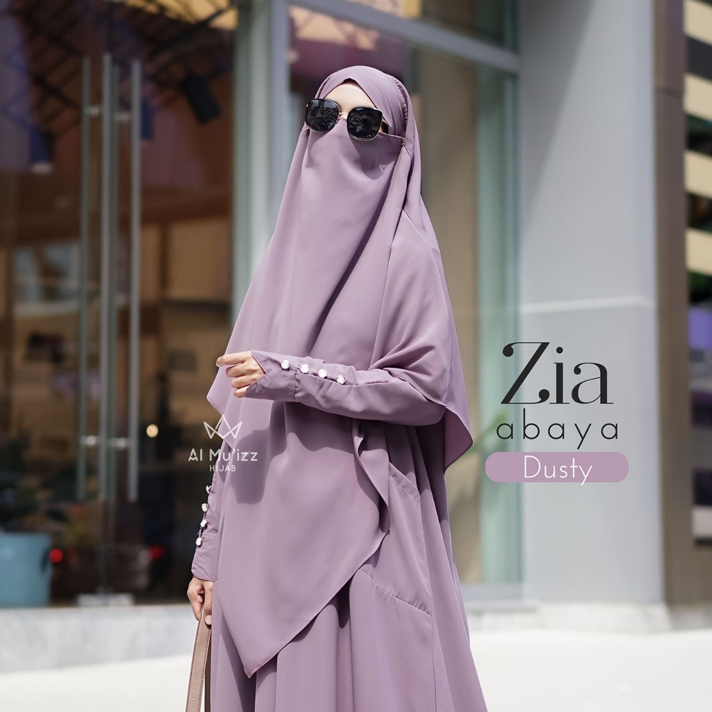 Hijab Almuizz - Zia French Khimar Nonped Hijab Instan Syari