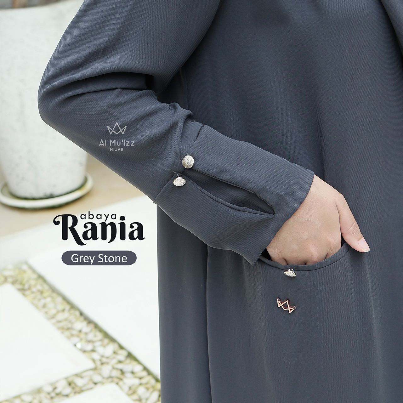 Rania Abaya Dress Gamis Anti UV UPF 50 ++ Certified Lebaran 2026 (Abaya Only)