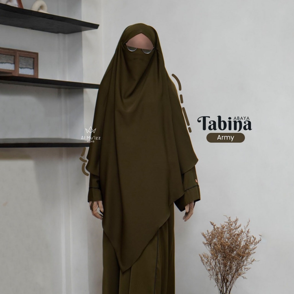 Hijab Almuizz - Tabina French Khimar Nonped Hijab Instan Syari