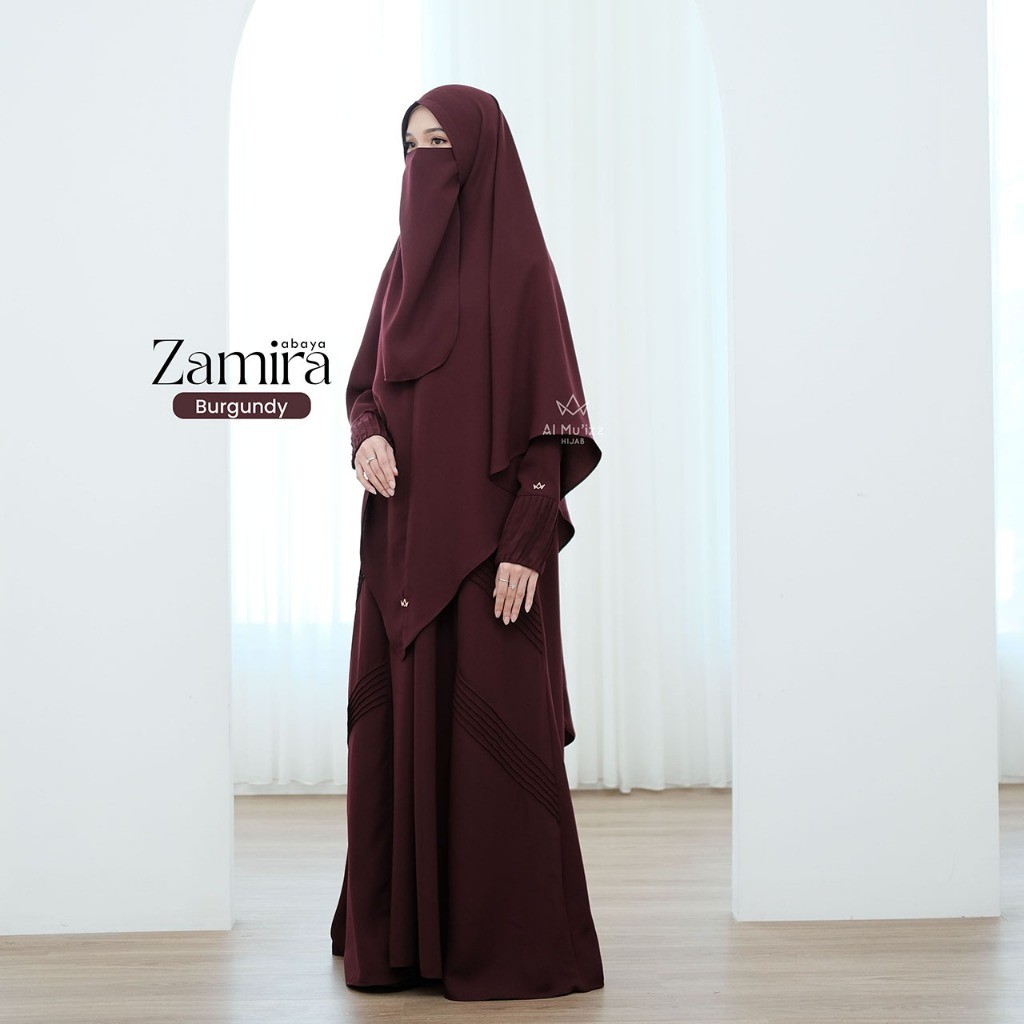 Hijab Almuizz - Zamira Abaya Dress Gamis Lebaran Outfit Umroh Haji (Abaya Only)