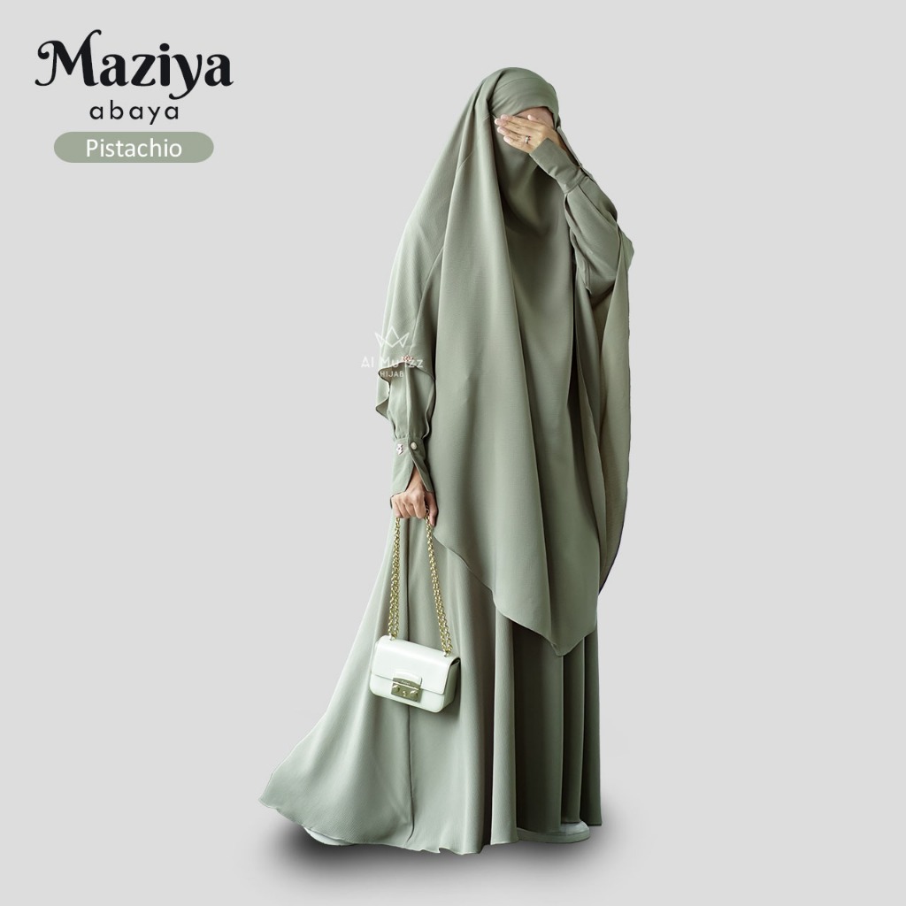 Hijab Almuizz - Maziya Abaya  Dress Gamis Polos Syari Outfit Umroh Haji (ABAYA ONLY)