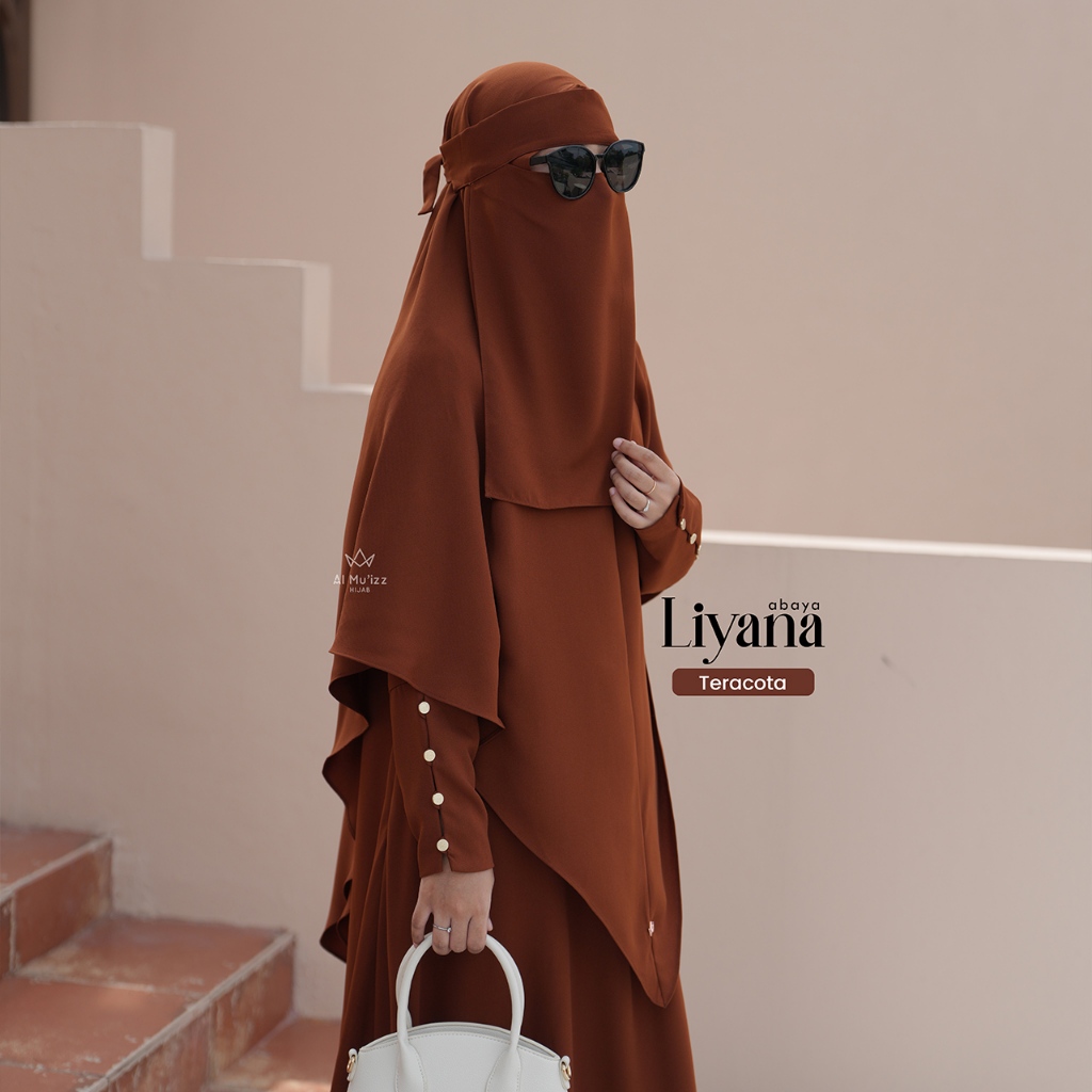 Hijab Almuizz - Liyana French Khimar Nonped  Free Cadar (Khimar Only)