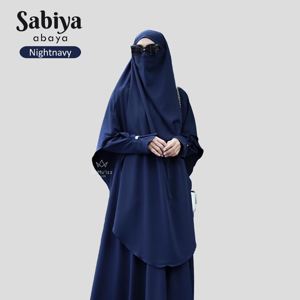 Hijab Almuizz - Sabiya French Khimar Nonped Hijab Instan Syari