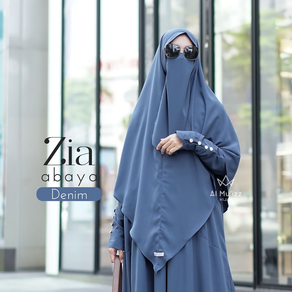Hijab Almuizz - Zia French Khimar Nonped Hijab Instan Syari