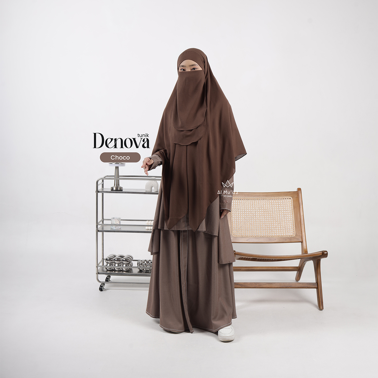Hijab Almuizz - Denova Tunik Rok Elegan Cool Klasik (Tunik Rok Only)