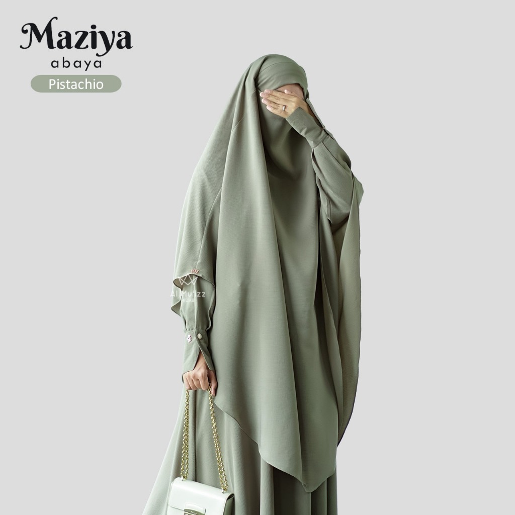 Hijab Almuizz - Maziya French Khimar Nonped Hijab Instan Syari