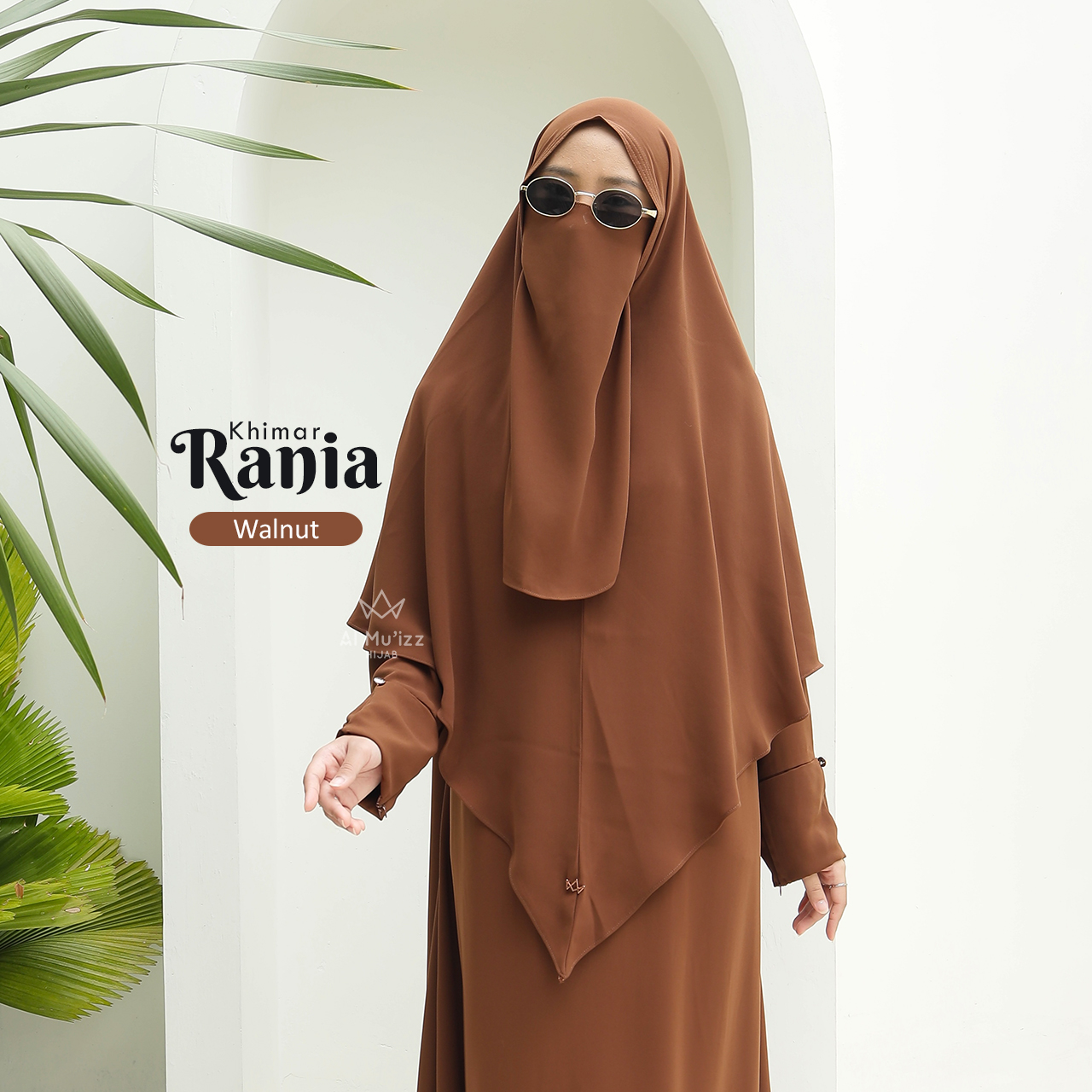 Hijab Almuizz - (FK ONLY) Rania French Khimar Jilbab Cadar Syari Jumbo Anti UV UPF50 ++