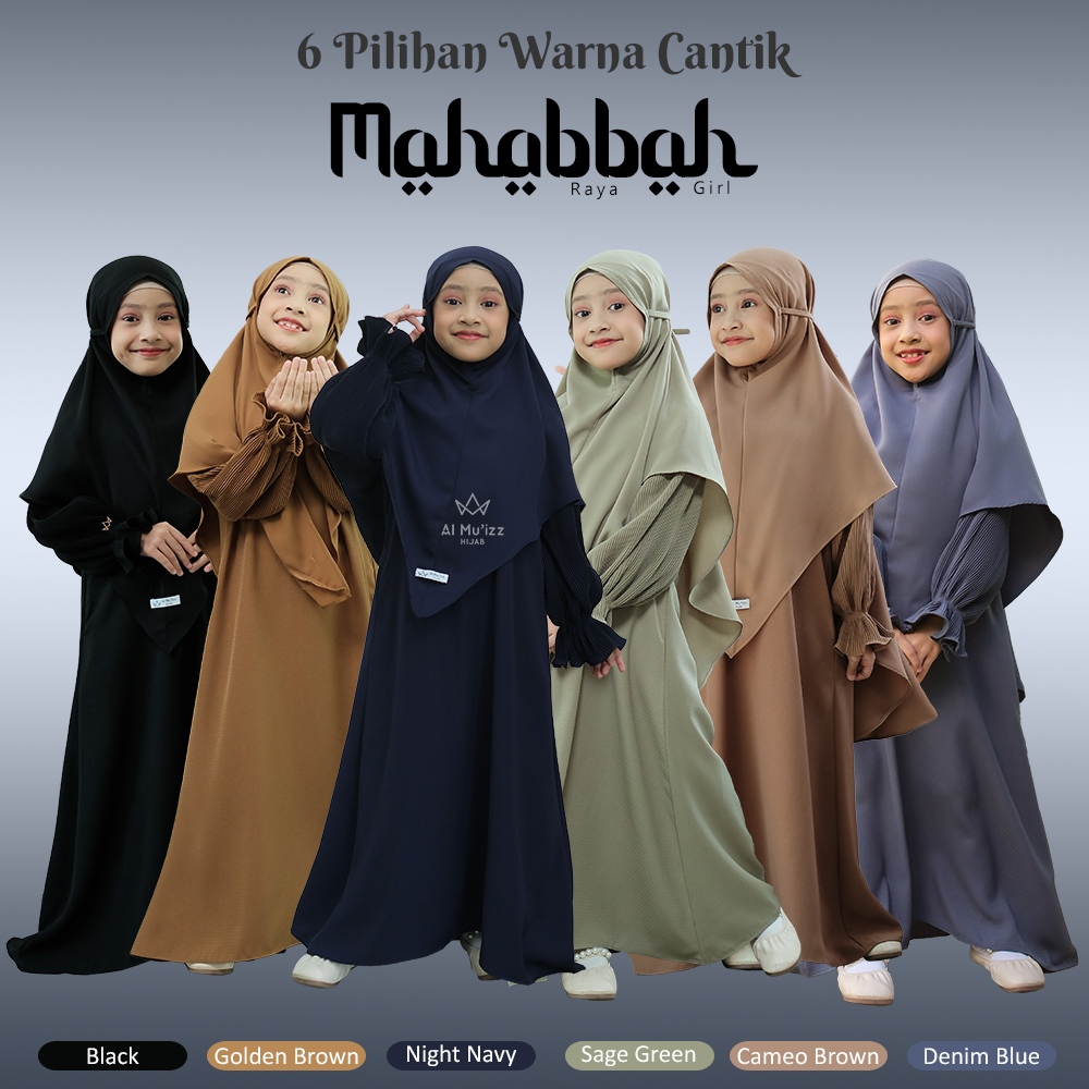 Hijab Almuizz - Mahabbah Girl Set & Abaya Only