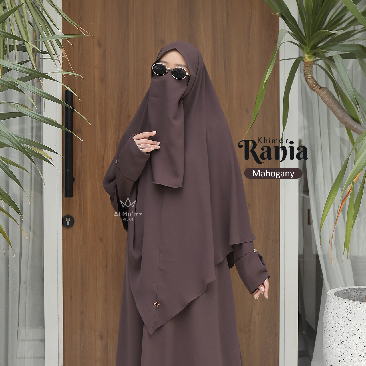 Hijab Almuizz - (FK ONLY) Rania French Khimar Jilbab Cadar Syari Jumbo Anti UV UPF50 ++