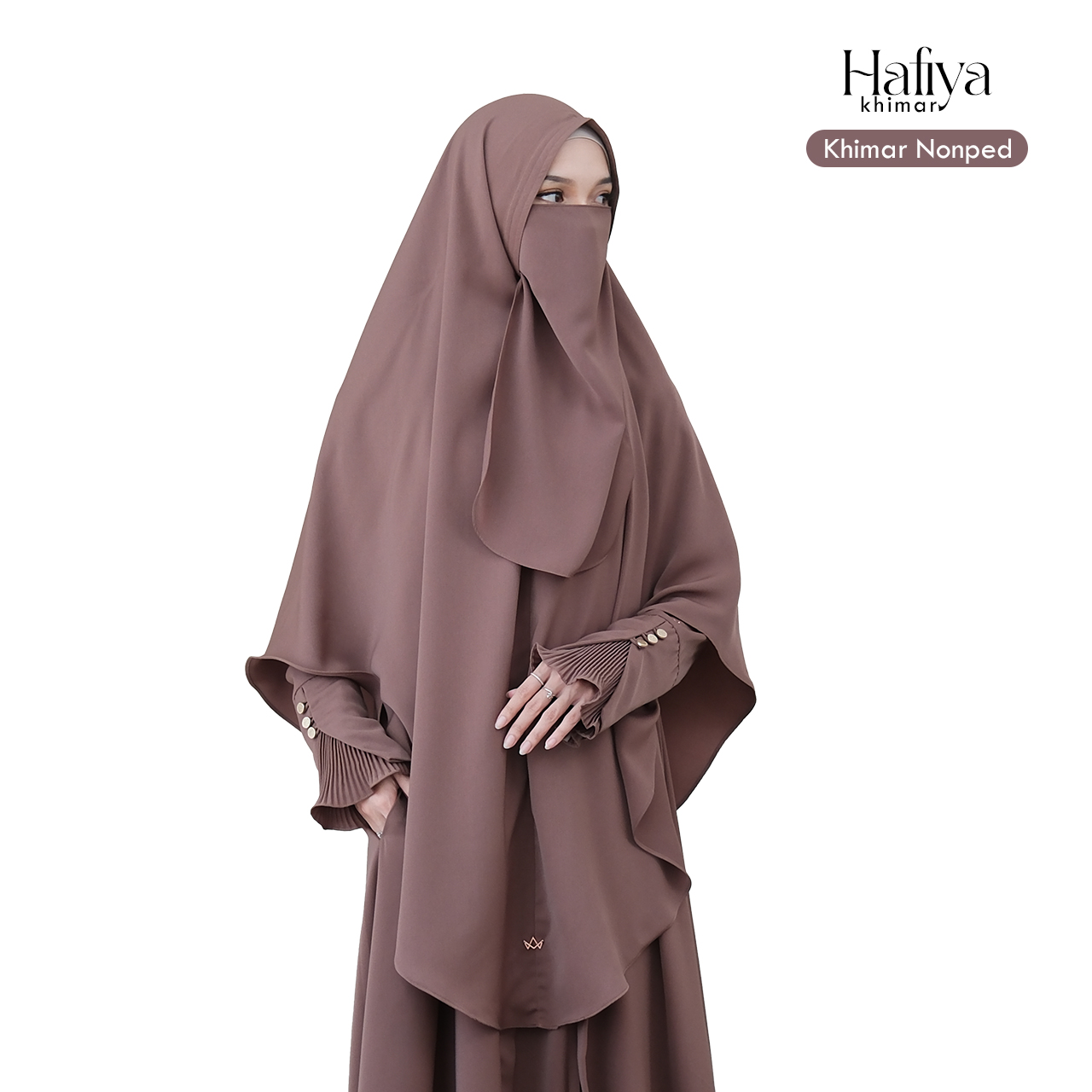 Hijab Almuizz - Hafiya Khimar Bandana French Khimar Non Ped Free Cadar Tali
