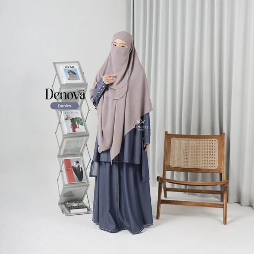 Hijab Almuizz - Denova Tunik Rok Elegan Cool Klasik (Tunik Rok Only)