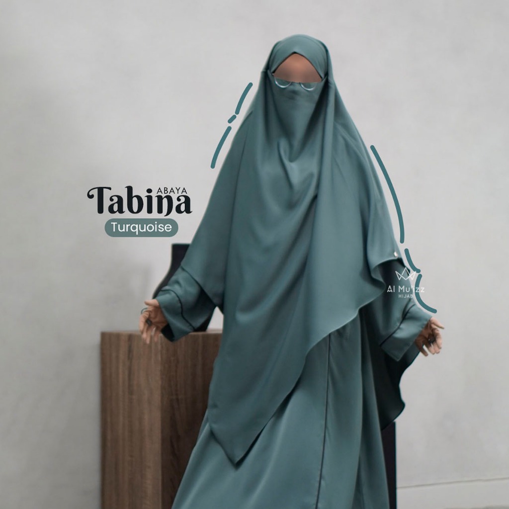 Hijab Almuizz - Tabina French Khimar Nonped Hijab Instan Syari