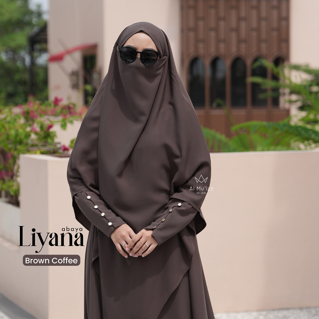 Hijab Almuizz - Liyana French Khimar Nonped  Free Cadar (Khimar Only)