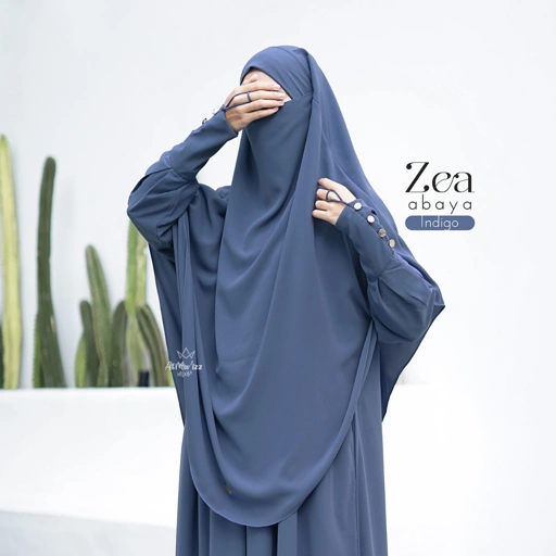 Image of Hijab Almuizz - Zea french Khimar Semi Instan Syari