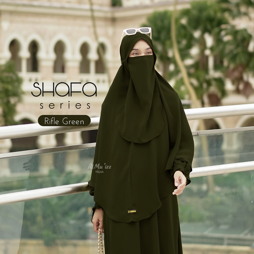 Hijab Almuizz - Shafa French Khimar Nonped Hijab Instan Syari