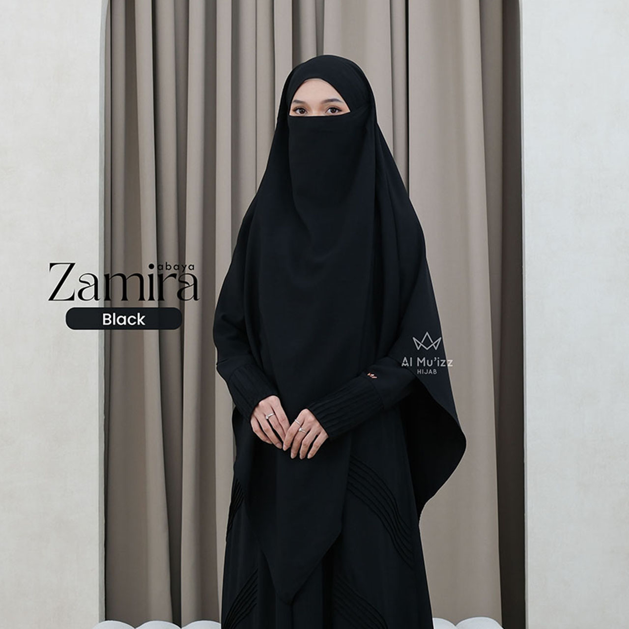 Hijab Almuizz - Zamira French Khimar Nonped Hijab Instan Syari