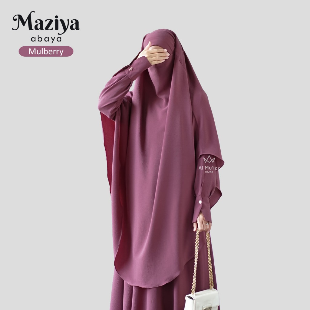 Hijab Almuizz - Maziya French Khimar Nonped Hijab Instan Syari