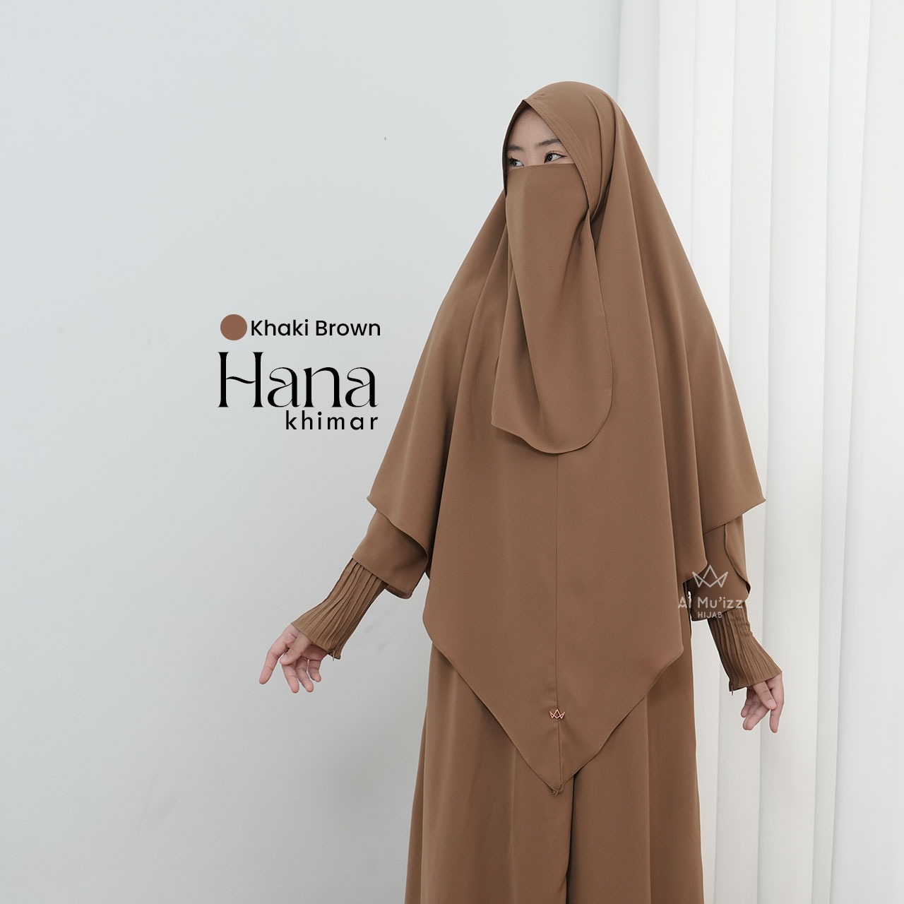 Hijab Almuizz - Hana & Hanaya Khimar Bandana French Khimar Non Ped Free Cadar Tali