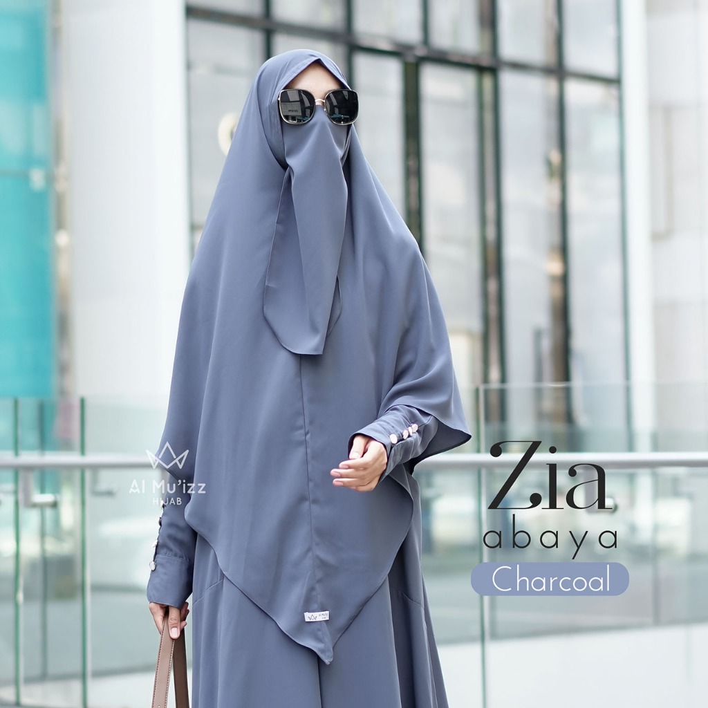Hijab Almuizz - Zia French Khimar Nonped Hijab Instan Syari