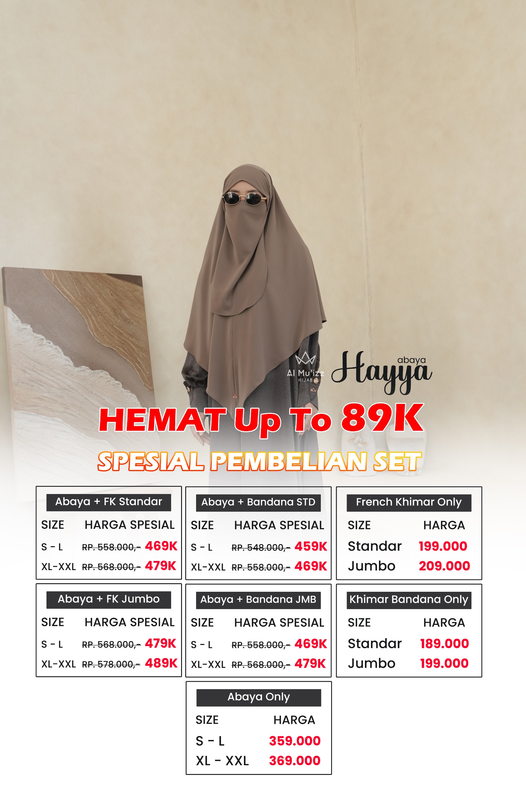 Hayya Abaya Cupro Silk Premium PO (Abaya Only)
