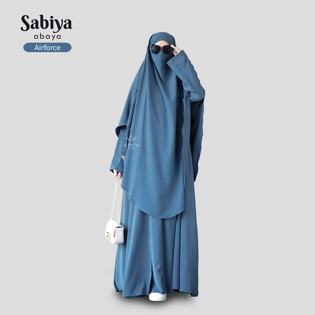 Hijab Almuizz - Sabiya Abaya Dress Gamis Anti UV Outfit umroh haji (Abaya Only)