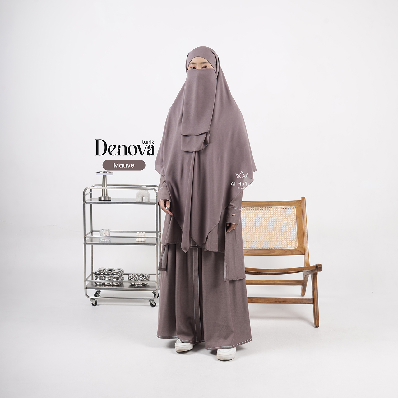 Hijab Almuizz - Denova Tunik Rok Elegan Cool Klasik (Tunik Rok Only)