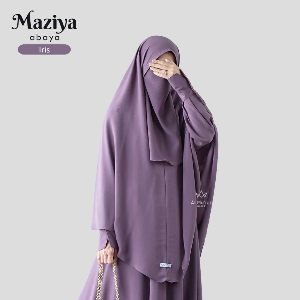 Hijab Almuizz - Maziya French Khimar Nonped Hijab Instan Syari