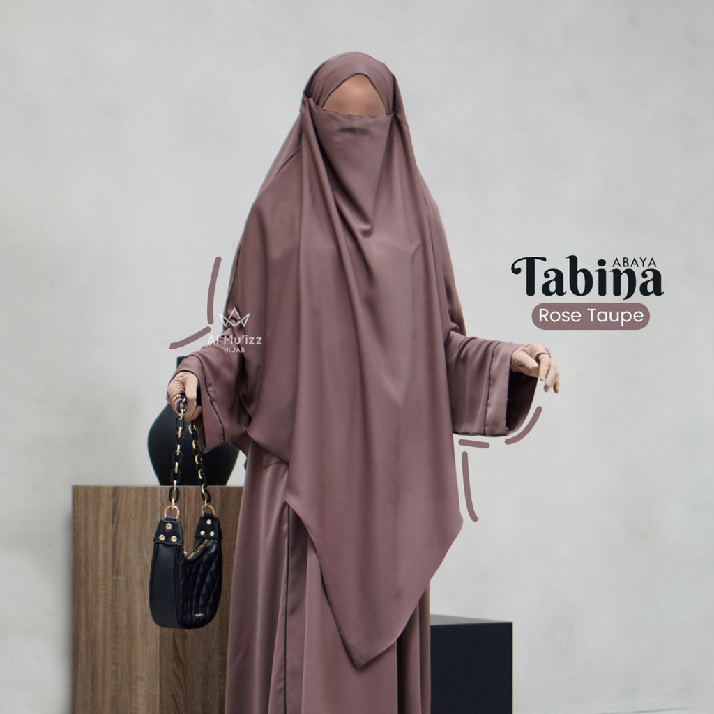 Hijab Almuizz - Tabina French Khimar Nonped Hijab Instan Syari