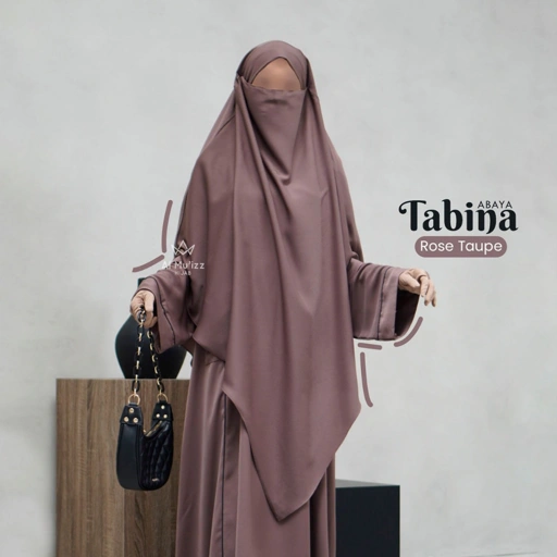 Image of Hijab Almuizz - Tabina French Khimar Nonped Hijab Instan Syari