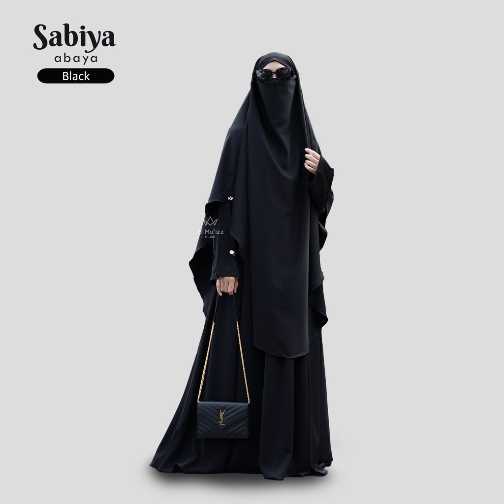 Hijab Almuizz - Sabiya Abaya Dress Gamis Anti UV Outfit umroh haji (Abaya Only)