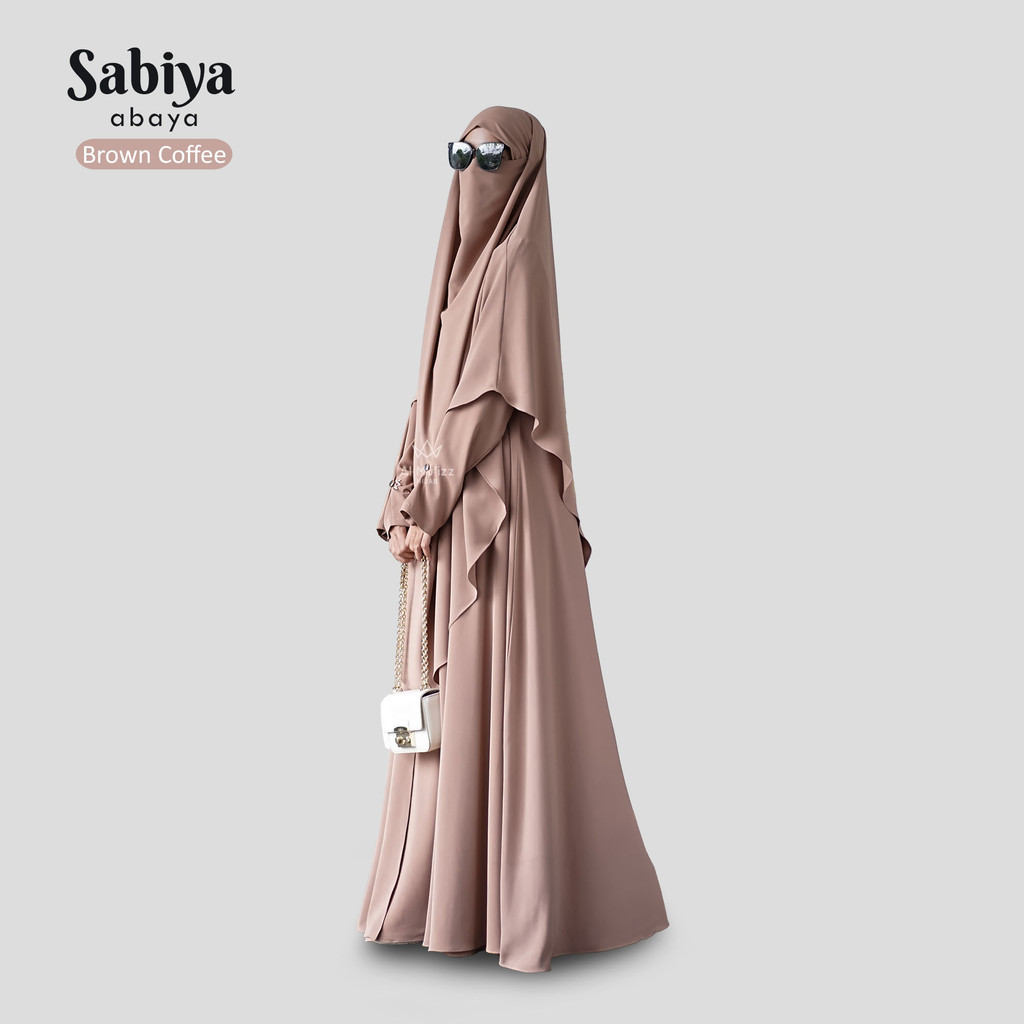 Hijab Almuizz - Sabiya Abaya Dress Gamis Anti UV Outfit umroh haji (Abaya Only)