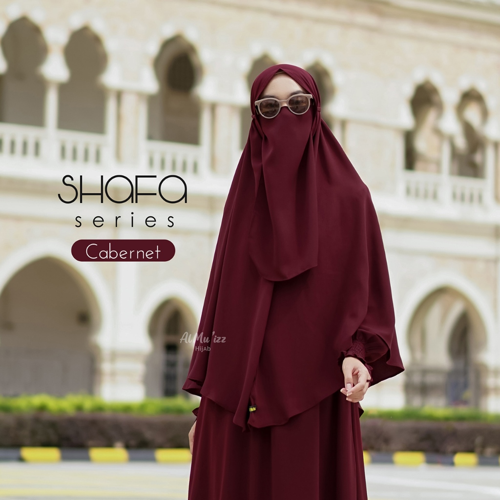 Hijab Almuizz - Shafa French Khimar Nonped Hijab Instan Syari