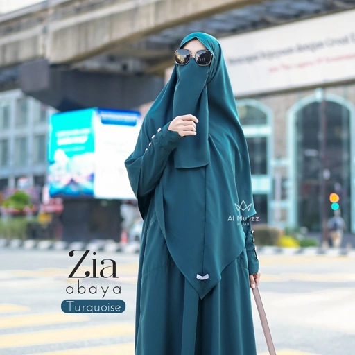Image of Hijab Almuizz - Zia French Khimar Nonped Hijab Instan Syari