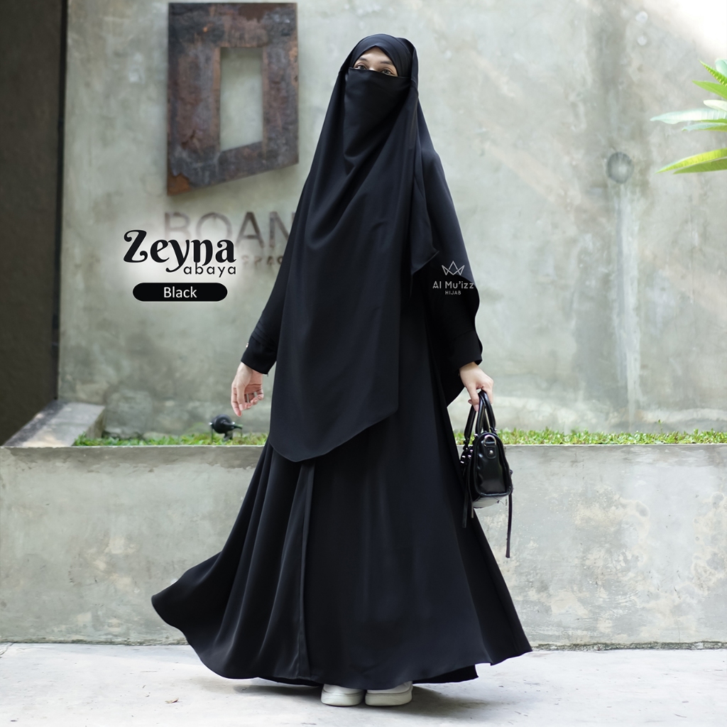 Hijab Almuizz - Zeyna Abaya Lengan Lipit tanpa Potongan ketiak (Abaya Only)