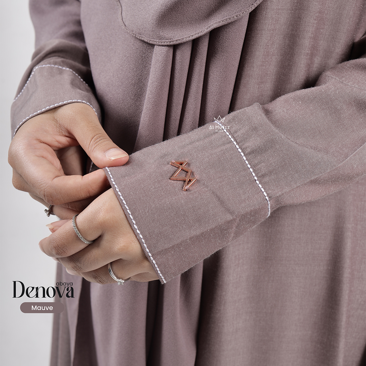 Hijab Almuizz - Denova Abaya Dress Gamis Elegan (Abaya Only)