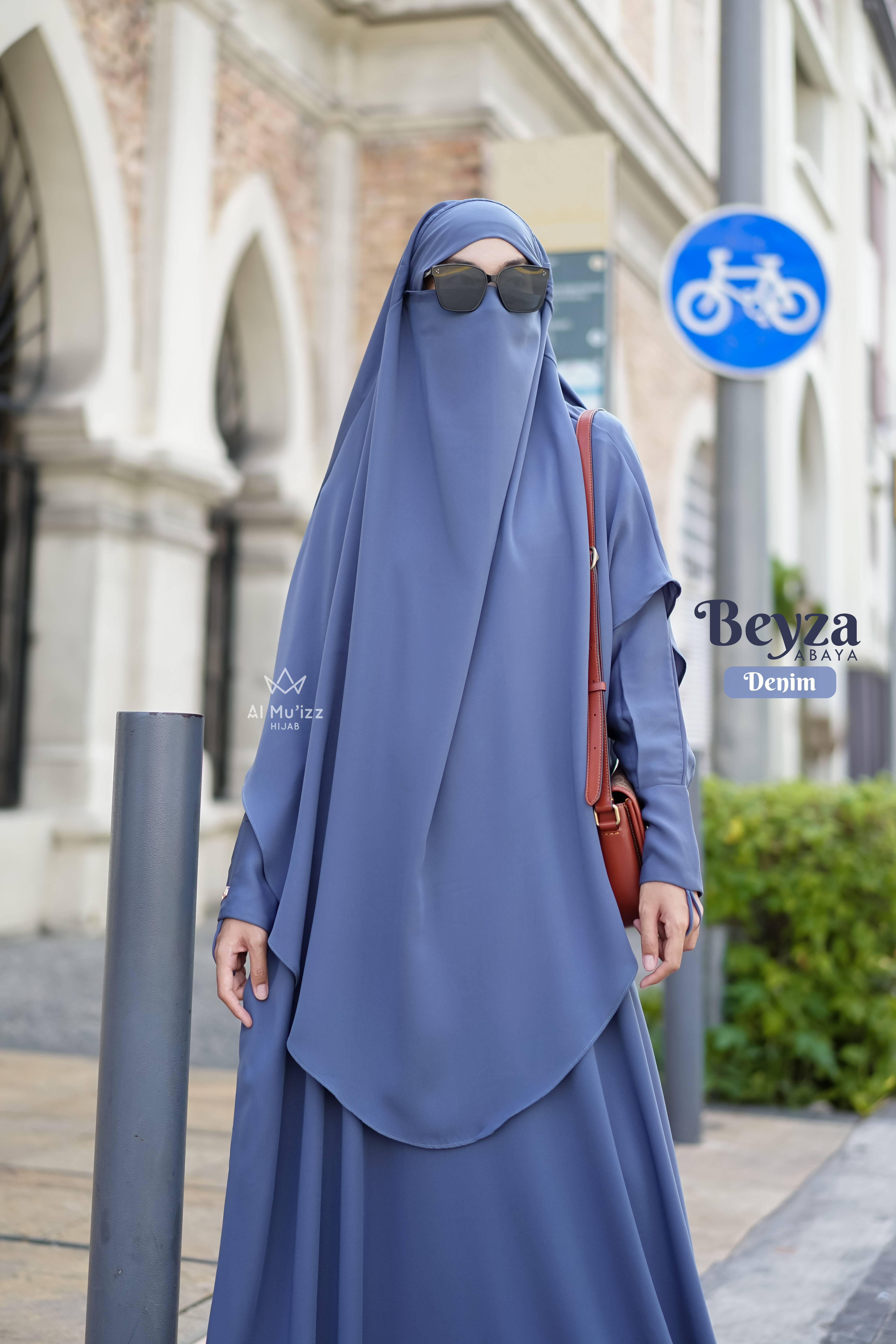 Hijab Almuizz - Beyza French Khimar Nonped Hijab Instan Syari