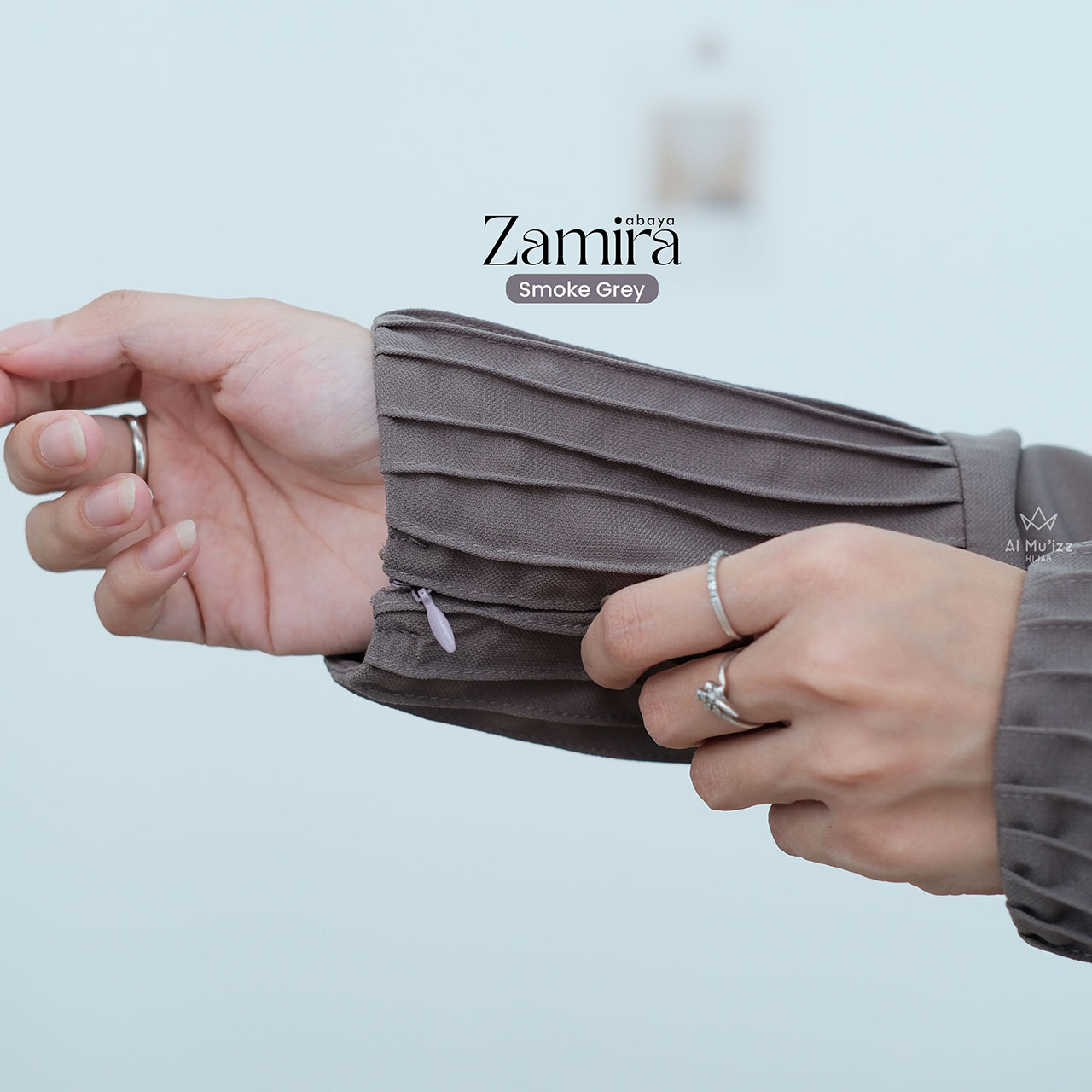Hijab Almuizz - Zamira Abaya Dress Gamis Lebaran Outfit Umroh Haji (Abaya Only)