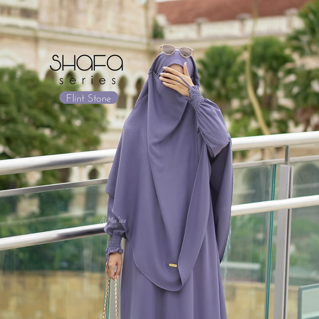 Hijab Almuizz - Shafa French Khimar Nonped Hijab Instan Syari