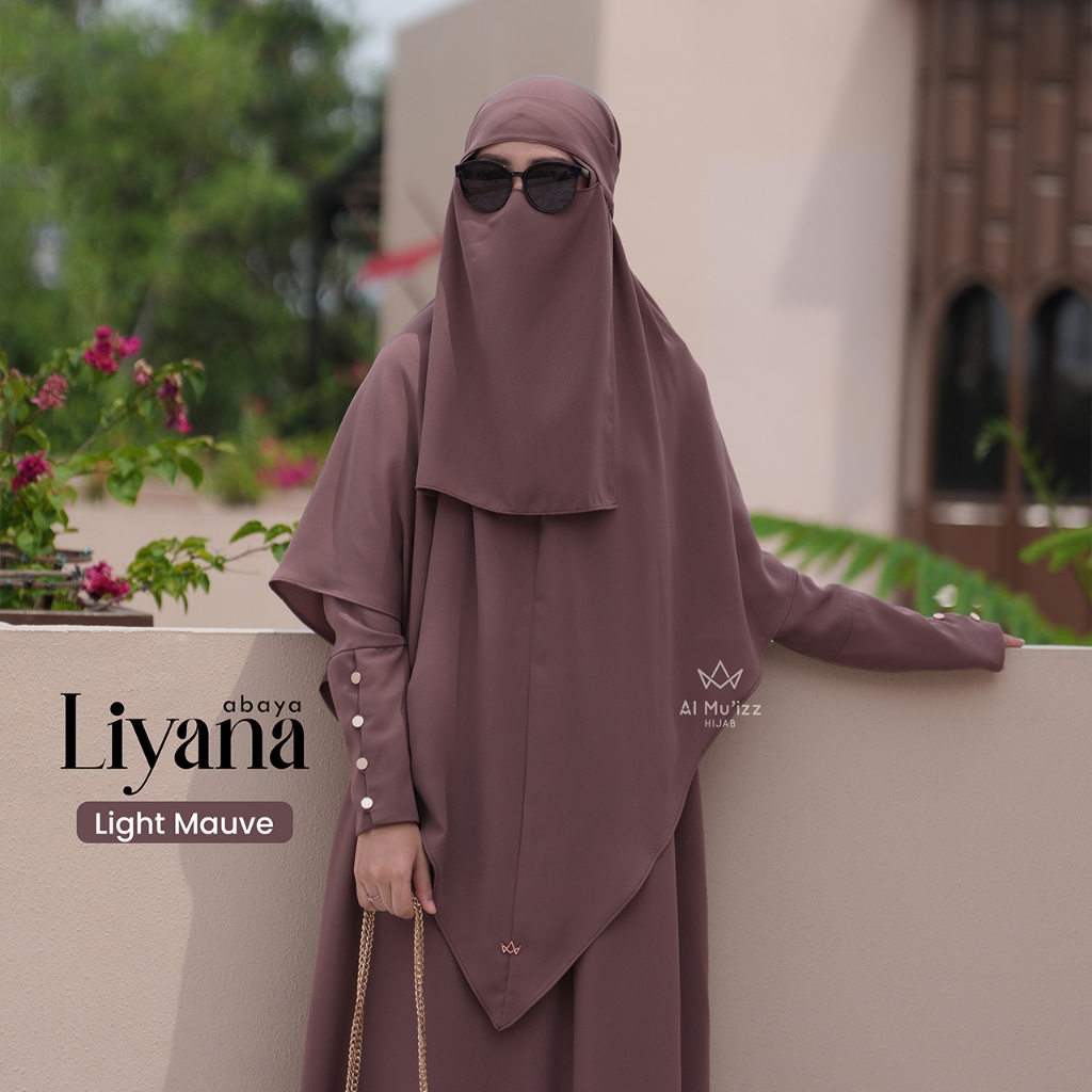 Hijab Almuizz - Liyana French Khimar Nonped  Free Cadar (Khimar Only)