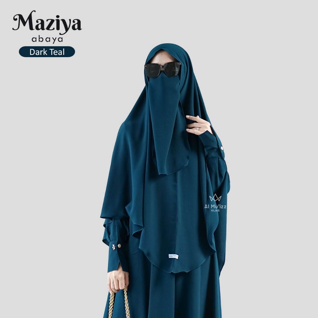 Hijab Almuizz - Maziya French Khimar Nonped Hijab Instan Syari