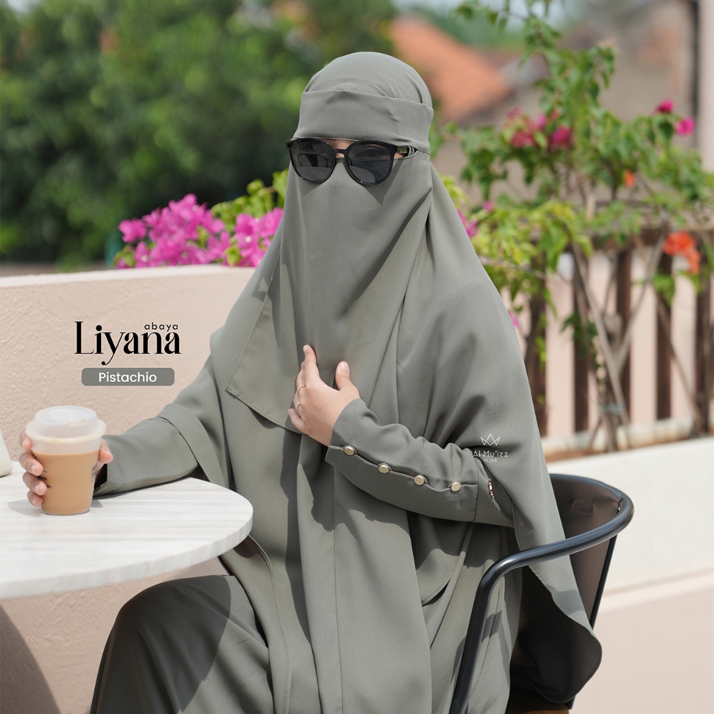Hijab Almuizz - Liyana French Khimar Nonped  Free Cadar (Khimar Only)