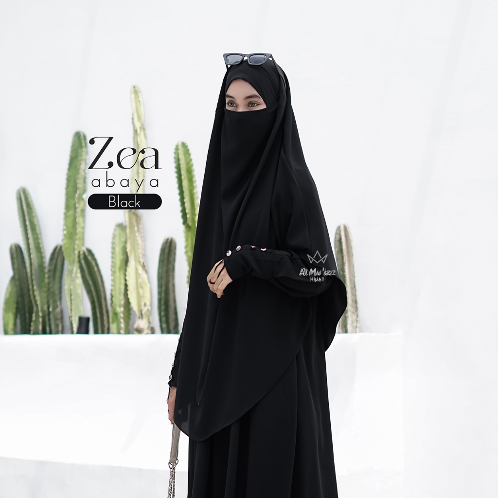 Hijab Almuizz - Zea french Khimar Semi Instan Syari