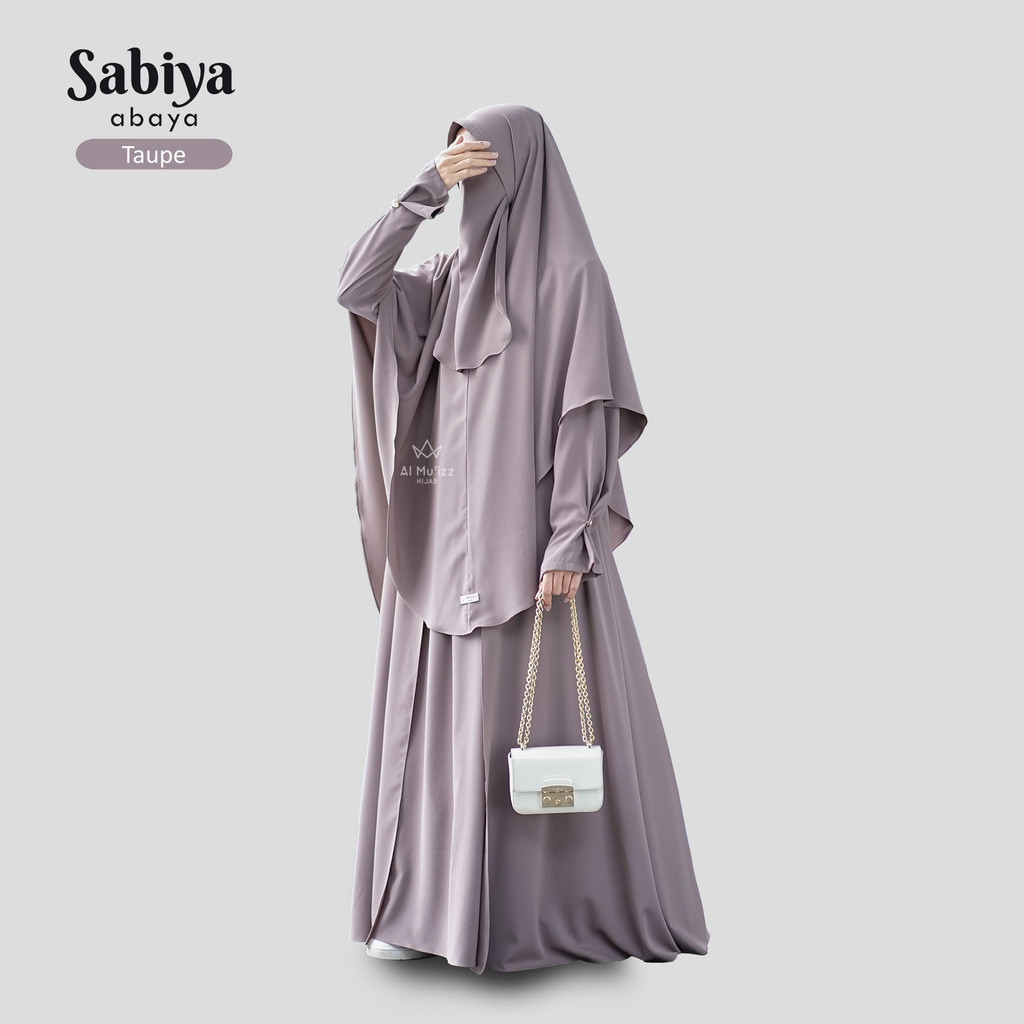 Hijab Almuizz - Sabiya Abaya Dress Gamis Anti UV Outfit umroh haji (Abaya Only)