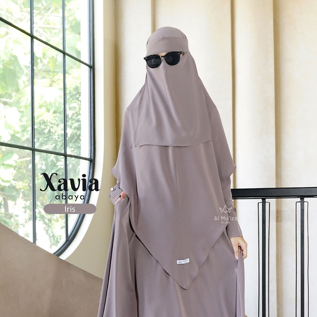Hijab Almuizz - Xavia French Khimar Nonped Hijab Instan Syari