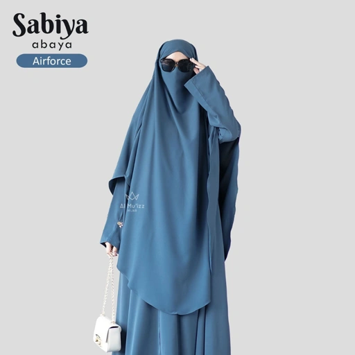 Image of Hijab Almuizz - Sabiya French Khimar Nonped Hijab Instan Syari